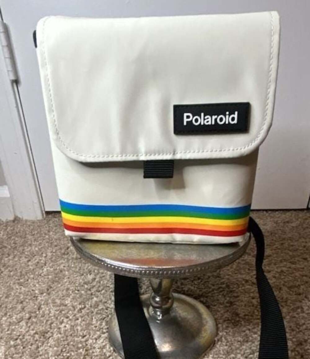 Polaroid Rainbow Stripe Camera Bag Crossbody